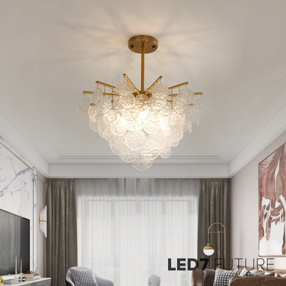 Loft Industry Modern - Shine Ice Discs Chandelier